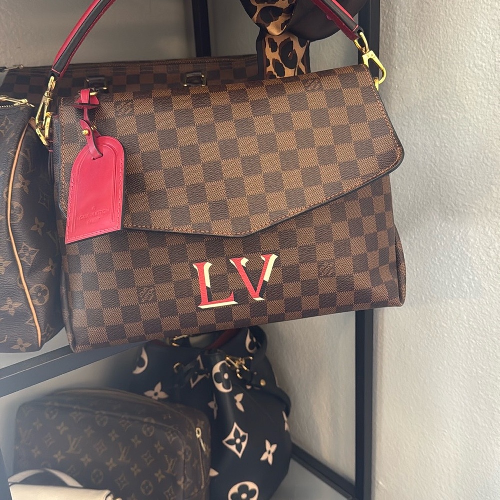 LOUIS VUITTON Beaubourg Damier Ebene Shoulder Bag Brown